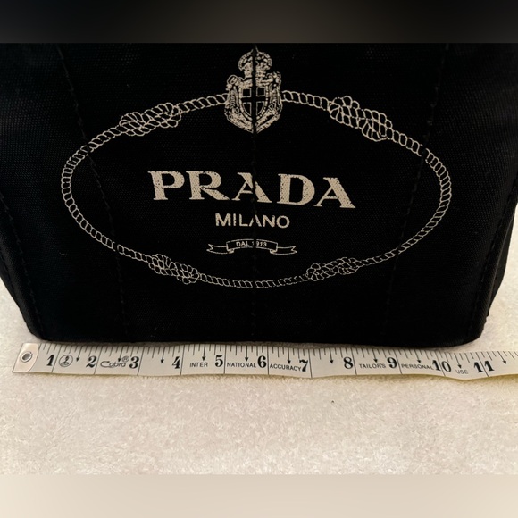 🚨SOLD🚨Prada Canapa Black Mini Canvas Handbag… - Picture 14 of 16
